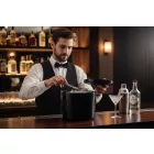 Jégtartó vödör, duplafalú, 10 l, fekete, műanyag