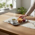 Convivio szögletes tálca csúszásmentes 25*25 cm, rozsdamentes