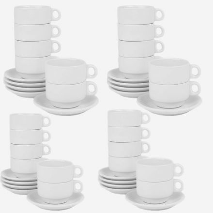 Catering kávéscsésze+alj, (TC018+UTA114), 180 ml, kemény porcelán