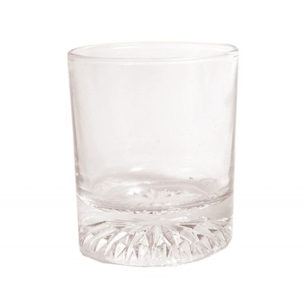Star whisky pohár 210 ml-es rozettás, üveg