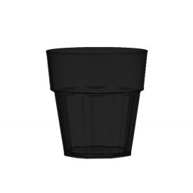 Polikarbonát pohár 250ml fekete Kasablanka, 6 db-os csomag