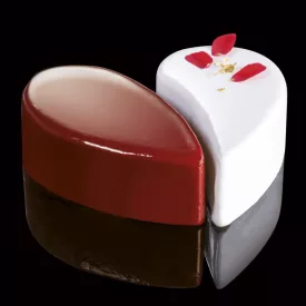   Cake Idea sütőkeret, HEART 19, 4 részes szett, 190x190x40 mm, rozsdamentes