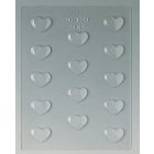 Valentin napi csokoládéforma (90-1027), szív, 14 adag, műanyag
