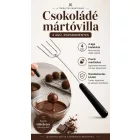 Csokoládé mártóvilla, 4 ágú, rozsdamentes