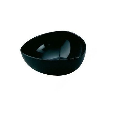 Mini Bowl fekete 50 ml-es Pohárkrém-desszert tégely, 75x75x30 mm