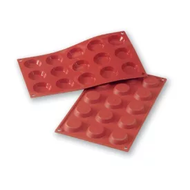   Tartlet Szilikon sütőforma, 15 adag, 45 mm átm., 10 mm mély - Martellato minőség
