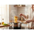 Academy Chef spagettiszedő kanál szilikon fejjel, 34 cm, Soft Titan