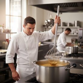 Ballon habverő, 16 szálas, 120 cm - Német minőség