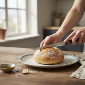 ORGANICA MARE couver-zsemle tányér, 16 cm, porcelán