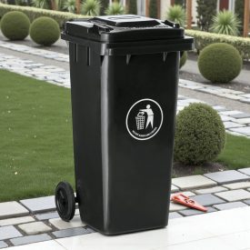 120 literes gurulós szemetes fedéllel, német minőségben