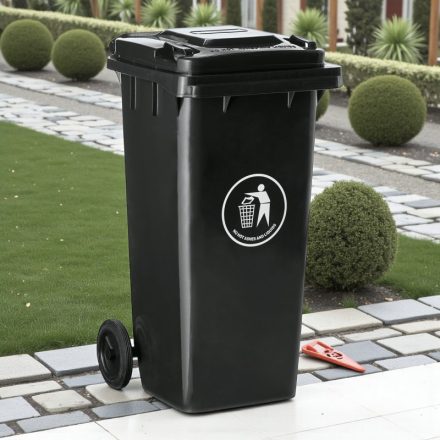 120 literes gurulós szemetes fedéllel, német minőségben