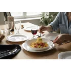 Parma szögletes fehér étkészlet 18 részes, opál üveg - Bormioli Rocco opál üveg