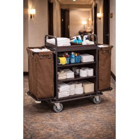 Heidi szobaasszony kocsi, 146x50x120 cm, barna