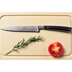 Lion Sabatier Edonist Black fogazott univerzális kés 12 cm – prémium kovácsolt
