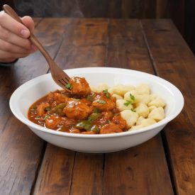 Főzelékes tányér 21 cm, 0,5 liter űrtartalommal – klasszikus porcelán adagtányér