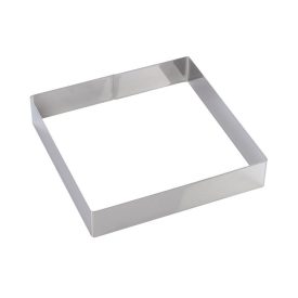 Négyzetes sütőkeret 262×262×50 mm, rozsdamentes acél – Martellato minőség