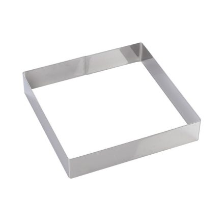 Négyzetes sütőkeret 262×262×50 mm, rozsdamentes acél – Martellato minőség