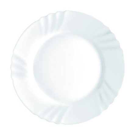 Ebro lapostányér 20 cm – opál üveg, fehér, modern stílusú tányér