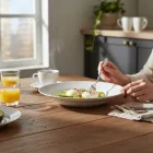 Everyday mélytányér 22 cm – temperált üveg, modern és tartós kivitel