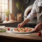 Pizzaforma felső átm.: 30 cm alsó átm.: 28 cm perforált alumínium
