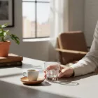 Casablanca vizes pohár, 140 ml, üveg