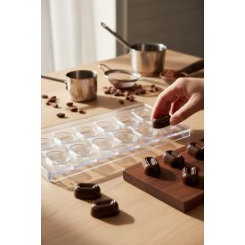   Biscuit Bonbon csokoládéforma, 275 x 175 x 25,5 mm polikarbonát