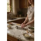 Tésztavágó, süteményosztó, 5 kerekes, hullámos, rozsdamentes