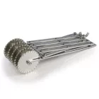 Tésztavágó, süteményosztó 5 kerekes, hullámos, harmonika állítható rozsdamentes acél – GasztroZoli