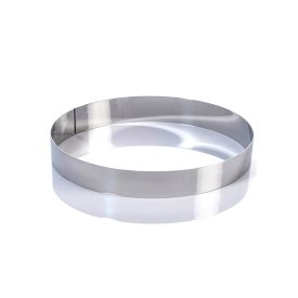   Tortakarika-sütőkeret átmérő 20 cm magasság 3,5 CM, rozsdamentes - Martellato minőség