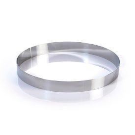   Tortakarika-sütőkeret átmérő 22 cm magasság 3,5 CM, rozsdamentes - Martellato minőség