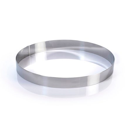 Tortakarika-sütőkeret átmérő 22 cm magasság 3,5 CM, rozsdamentes - Martellato minőség