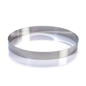   Tortakarika-sütőkeret átmérő 24 cm magasság 3,5 CM, rozsdamentes - Martellato minőség