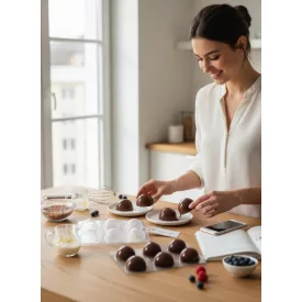 4 db-os félgömbkészítő készlet, polyetilén