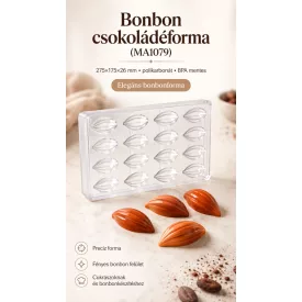   Martellato Theobroma kakaótermés bonbonforma – 16 fészkes, BPA-mentes polikarbonát