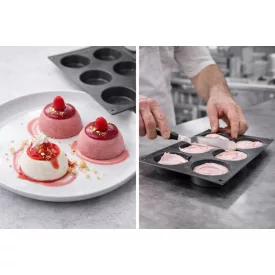 Fekete Szilikon Flan Forma D.70 H.17 mm