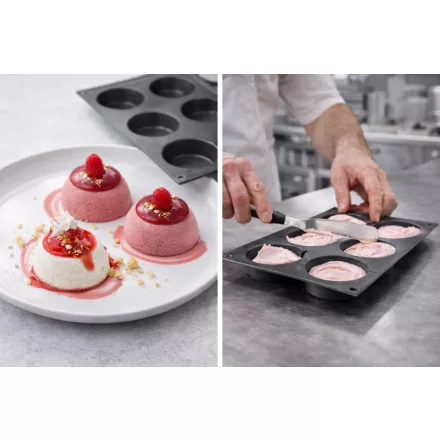 Fekete Szilikon Flan Forma D.70 H.17 mm