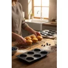 Fekete Szilikon Flan Forma D.70 H.17 mm