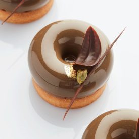 Szilikon fánk sütőforma 6 adagos – fekete, Ø75 mm