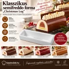 Klasszikus semifreddo (alagútforma) "Christmas Log"