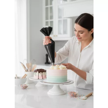 Fekete mosható habzsák 31x56 cm 1700 ml