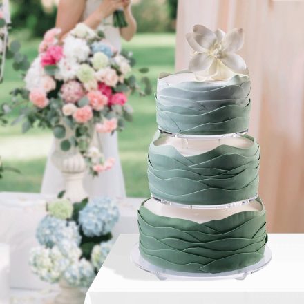 7 emeletes tortaállvány plexiből ø 40 h 69 cm