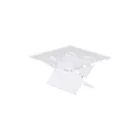 Falatka kínáló asztalka átlátszó plexi üvegből 25 x 25 h 14 cm a Martellato-tól