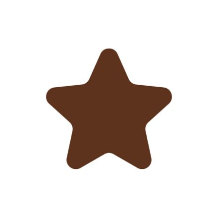 Csillag Szilikonszőnyeg 60 db csokoládé dekorhoz, 390 x 290 mm