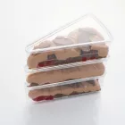 Tiramisu tálalása Slice prémium desszert tégelyben