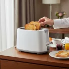 Kompakt 2 Szeletes Kenyérpirító, 750 W – Automata Középre Igazítás
