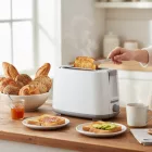 Kompakt 2 Szeletes Kenyérpirító, 750 W – Automata Középre Igazítás