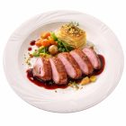 Kacsamell boros szószban és gratinnal