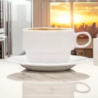 Arcadia mokkás csésze 80 ml – finom mintás fehér porcelán,