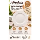 Afrodyta lapostányér 24 cm porcelán, 6 db-os csomag