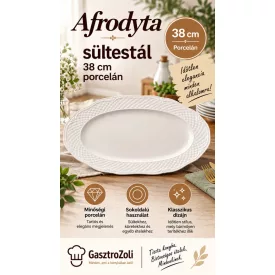 Afrodyta sültestál 38 cm porcelán